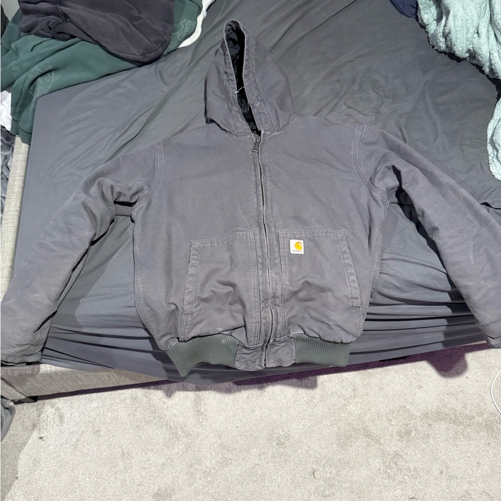 Carhartt Gray Hooded Performance Jacket
